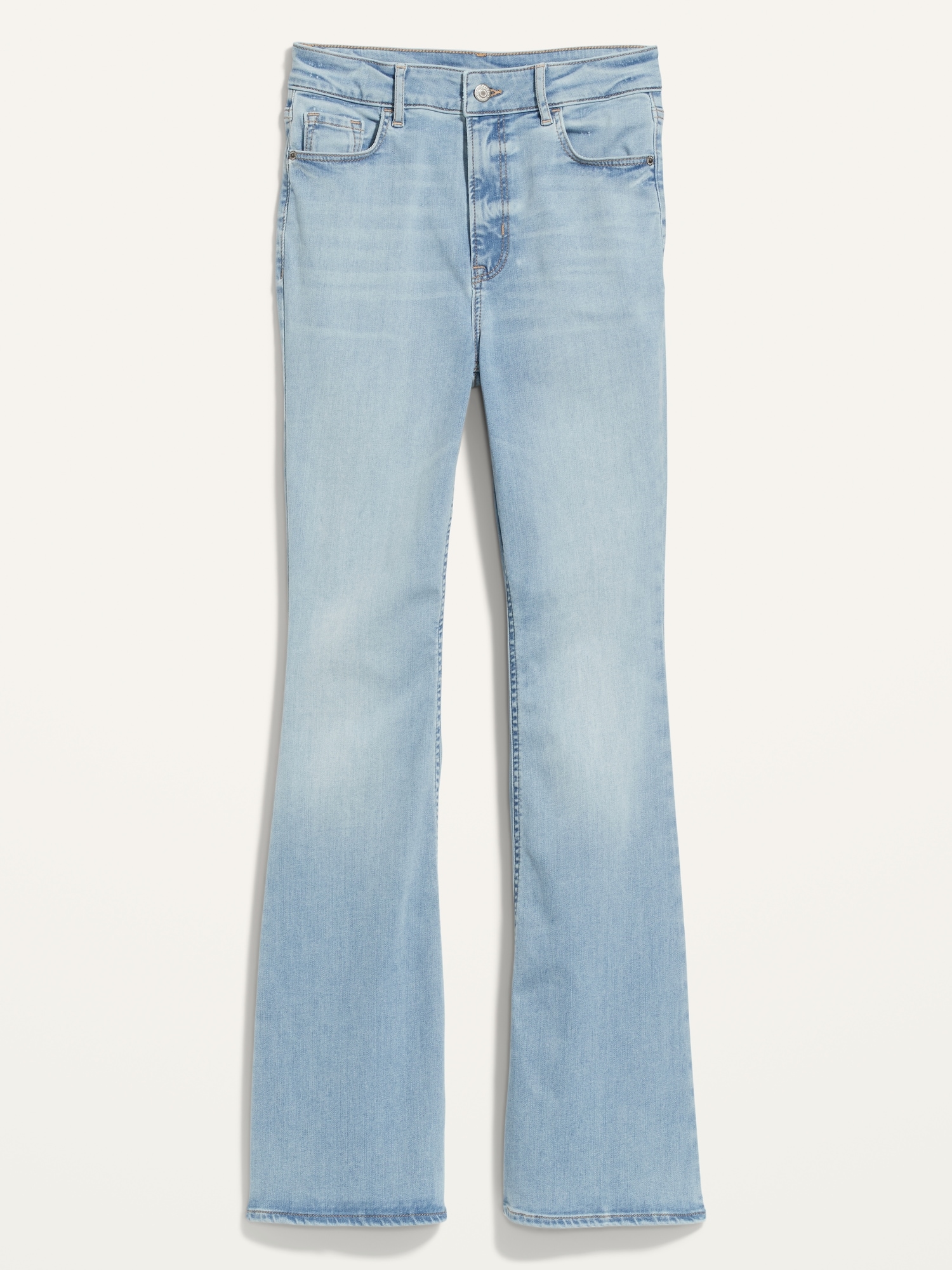 ELLERY Blue Denim High Rise Mega Flare Ruffle Bell Bottom Jeans - Size 26