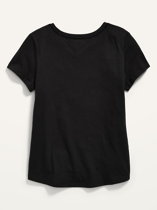 View large product image 2 of 2. Short-Sleeve Softest Solid T-Shirt for Girls