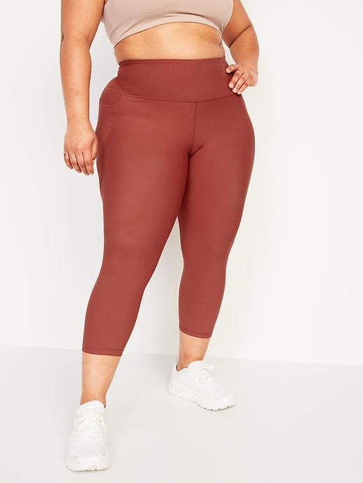 Image number 7 showing, High-Waisted PowerSoft Crop Leggings for Women