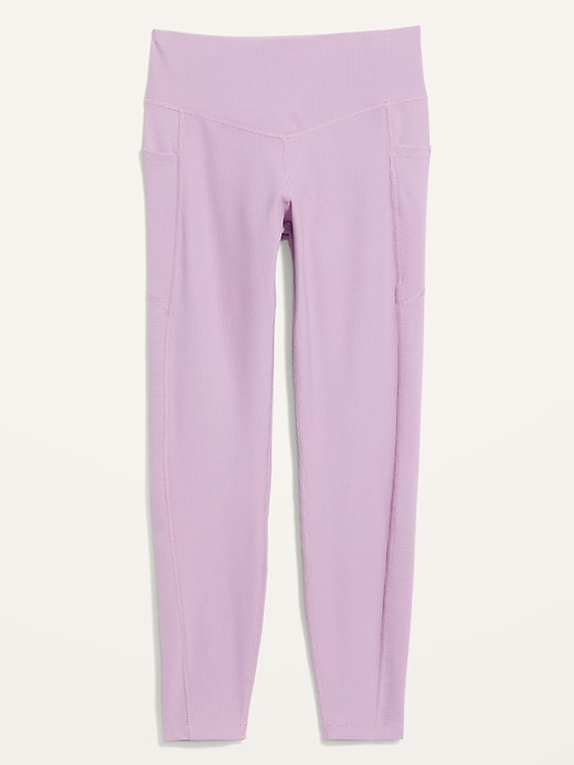 L'image numéro 4 présente Legging PowerSoft à taille haute longueur 7/8