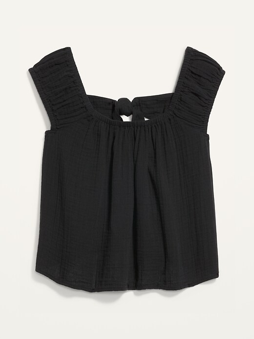 Image number 4 showing, Tie-Back Cutout Swing Blouse