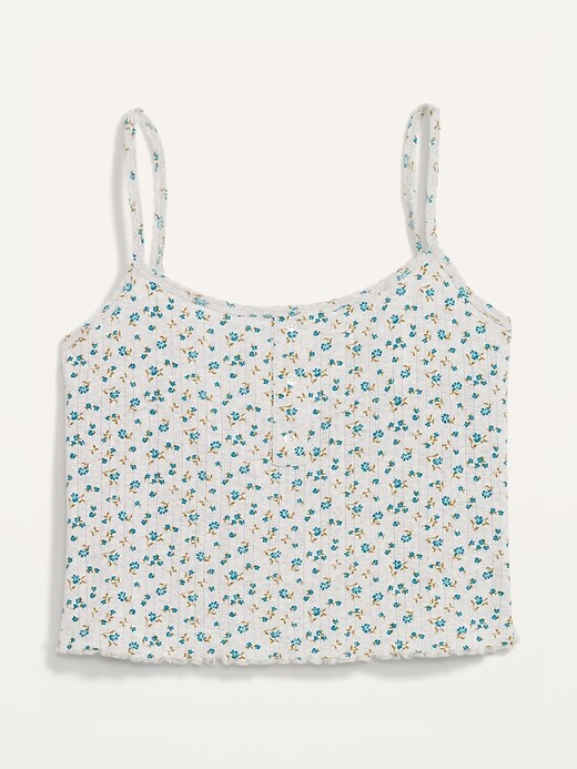 Image number 4 showing, Cropped Floral Pajama Cami Top