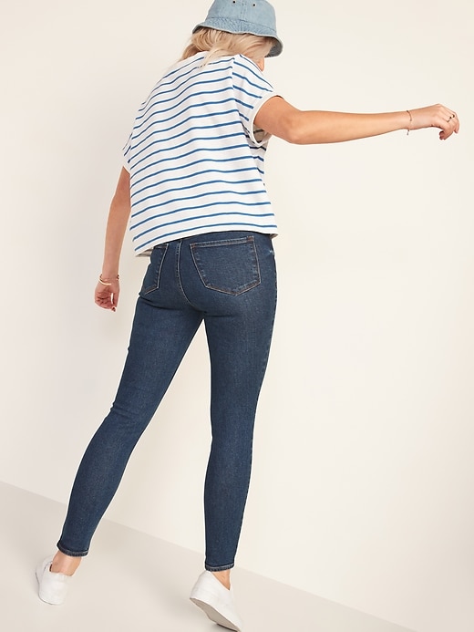 Image number 2 showing, High-Waisted Rockstar Super Skinny Jeans for Women