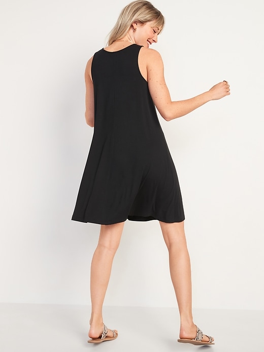 Image number 2 showing, Sleeveless Jersey-Knit Swing Dress for Women