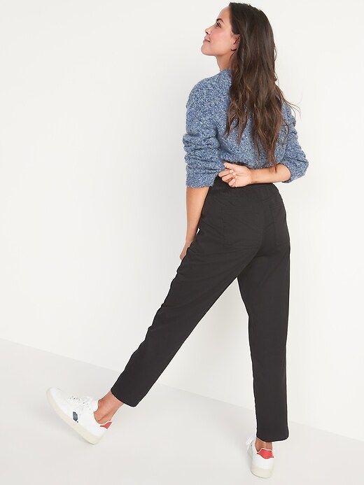 High-Waisted Garment-Dyed Utility Pants | Old Navy