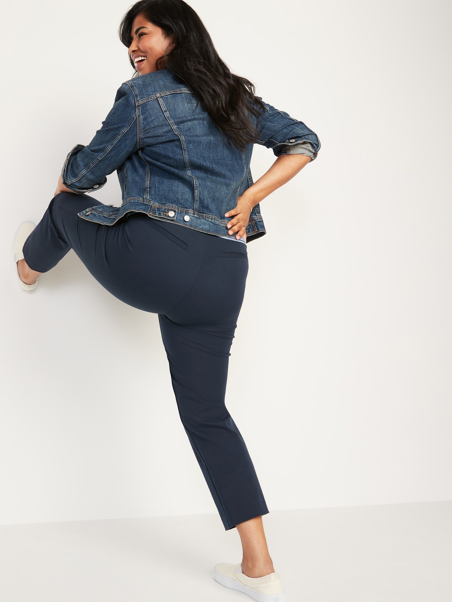 High-Waisted Pixie Straight-Leg Ankle 