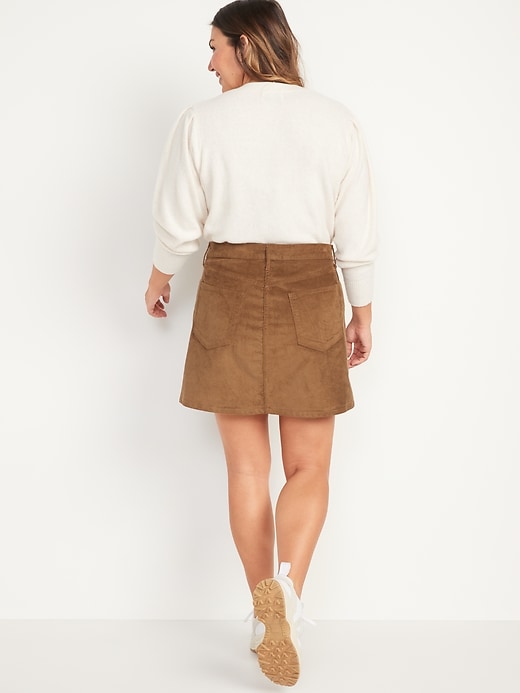 corduroy mini skirt 80s