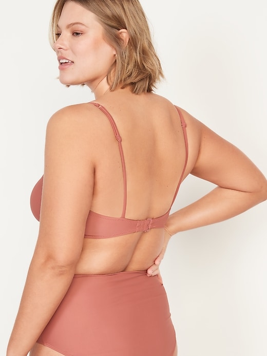 Image number 6 showing, Gathered Keyhole-Front Bikini Swim Top