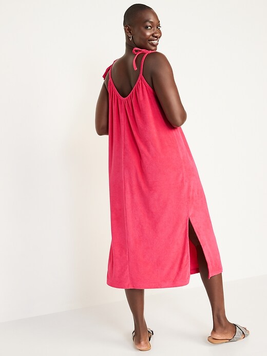 Image number 6 showing, Tie-Strap Midi Swing Dress