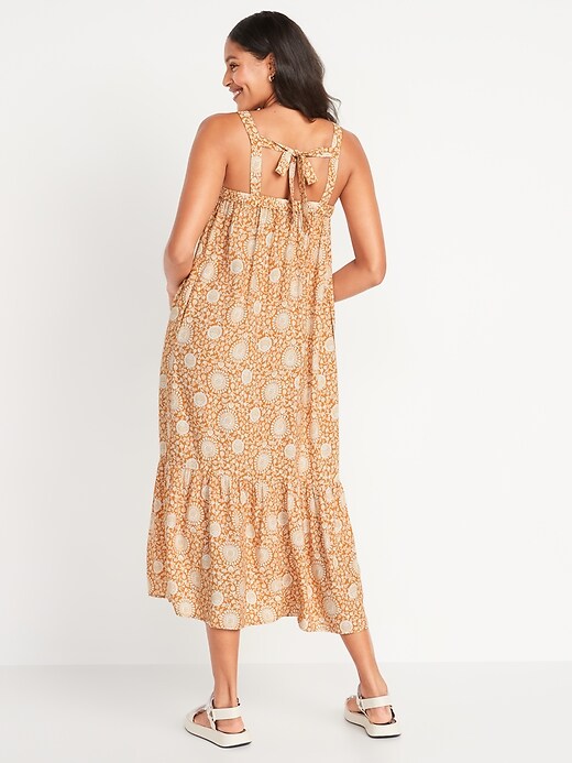 Cutout Maxi Swing Dress for Women 