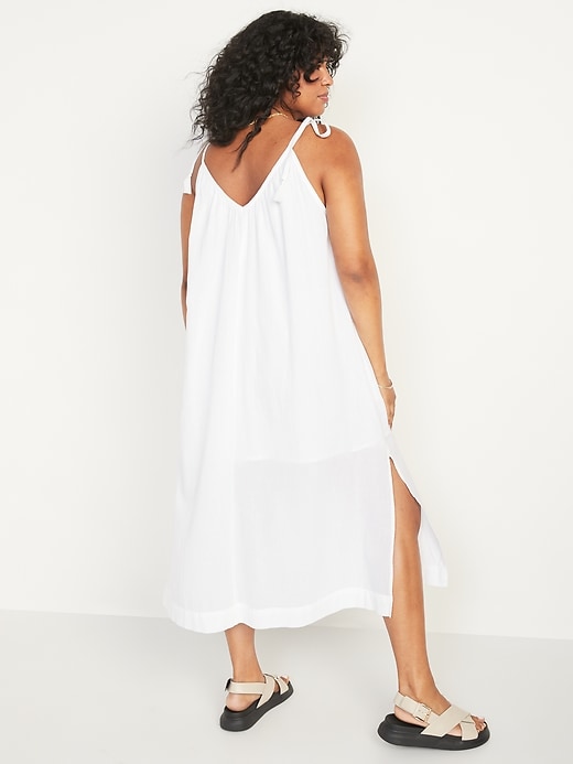 Image number 5 showing, Sleeveless Tie-Shoulder All-Day Maxi Swing Dress for Women