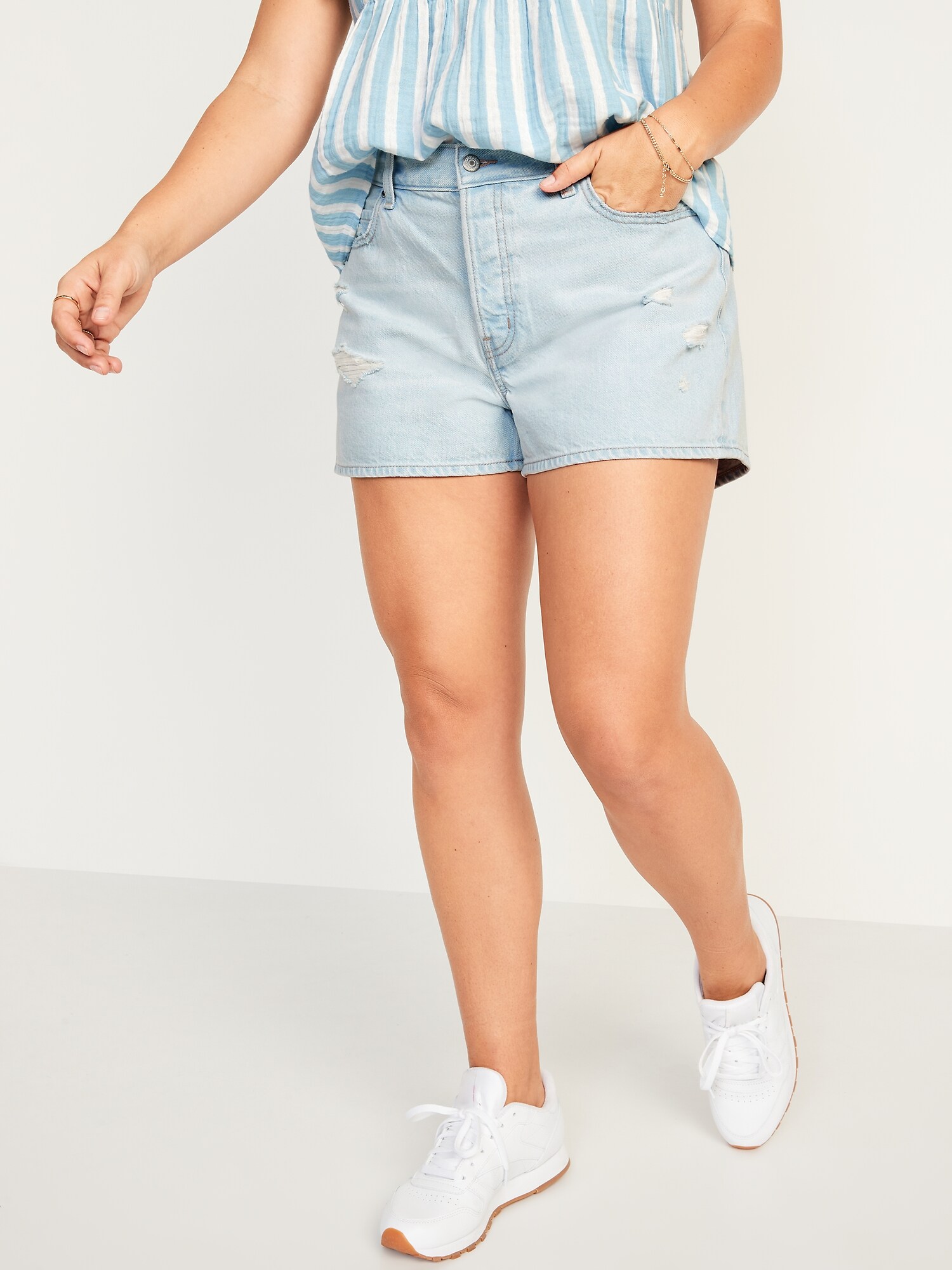 Non-Stretch Jean Shorts for Women 