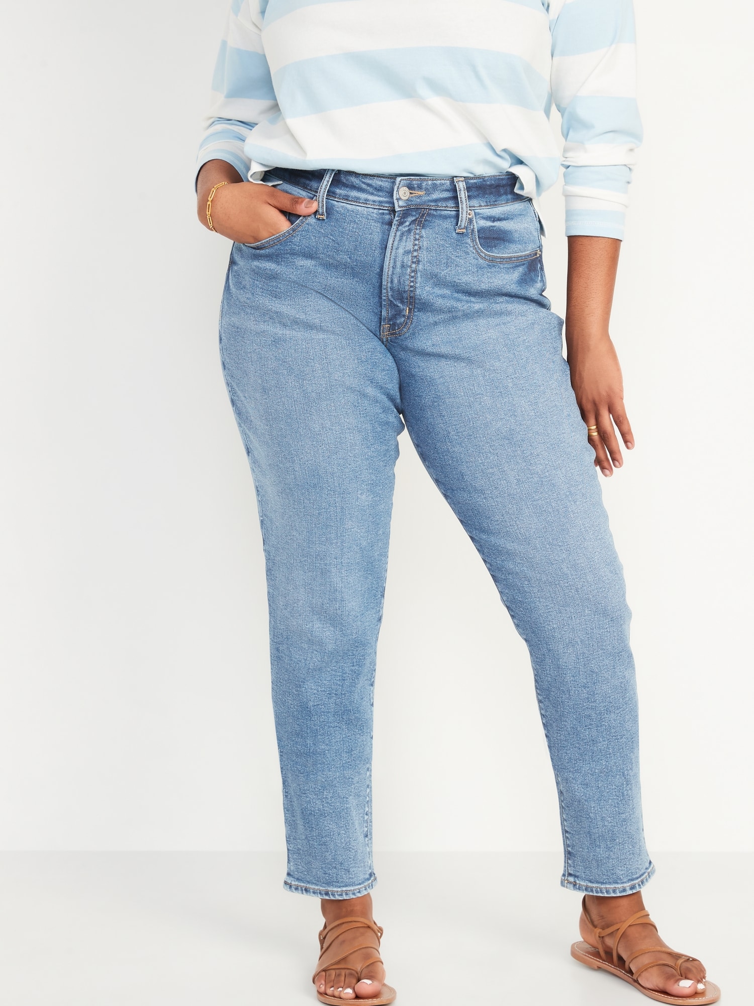 Curvy High-Waisted OG Straight Jeans for Women