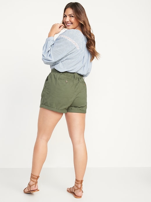 Image number 6 showing, High-Waisted OGC Pull-On Chino Shorts -- 3.5-inch inseam