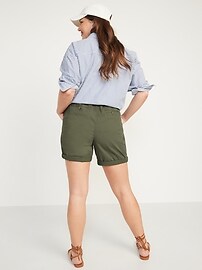 High-Waisted OGC Chino Shorts for Women 