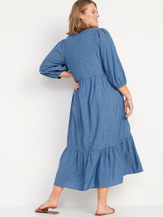 Image number 6 showing, 3/4-Sleeve All-Day Maxi Swing Dress for Women