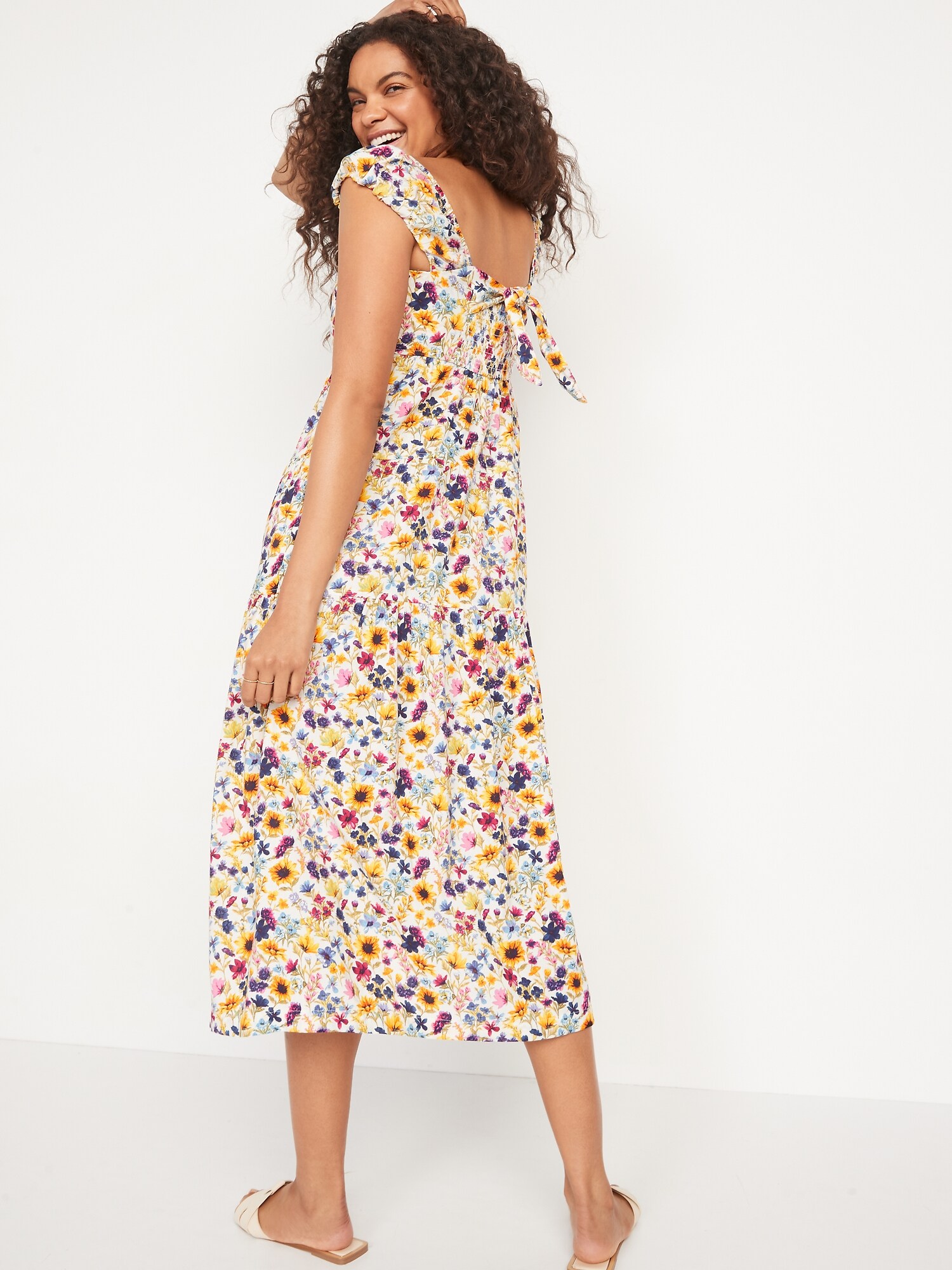 old navy fit and flare maxi dress