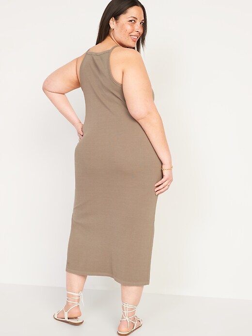 Image number 8 showing, Fitted Rib-Knit Midi Cami Dress for Women