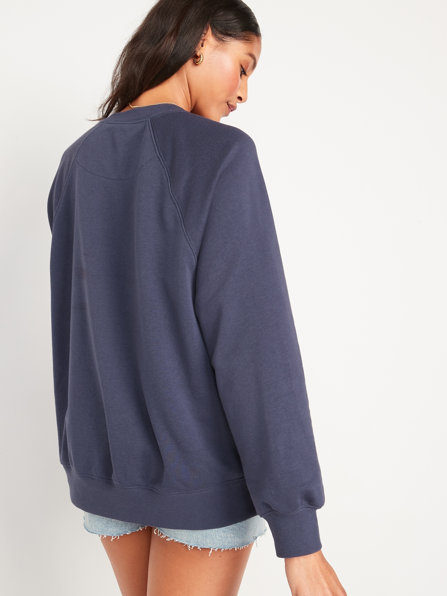 Sweat-Shirt Fille Coton Oversize Rolanko - Manches Longues Pull Décontracté Confortable