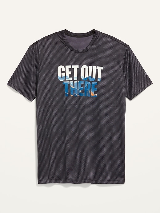 Image number 4 showing, Graphic Go-Dry Cool Odor-Control Core T-Shirt
