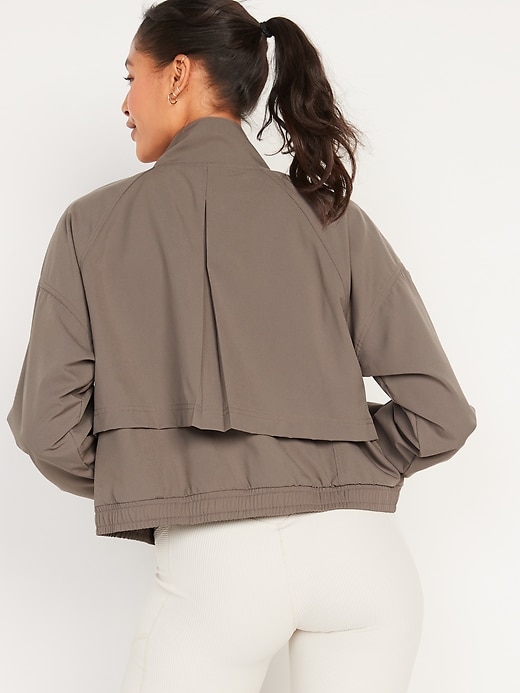 Image number 2 showing, Loose StretchTech Zip-Front Jacket for Women