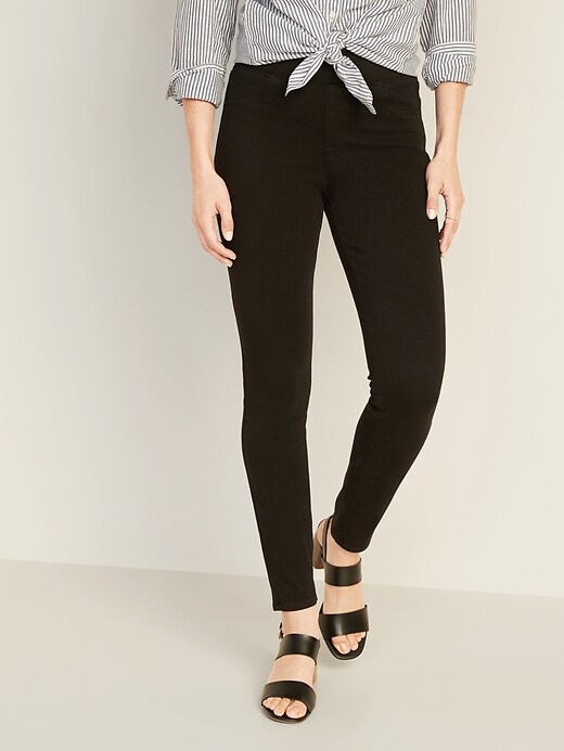 Image number 1 showing, Mid-Rise 24/7 Sculpt Rockstar Pull-On Jeggings for Women