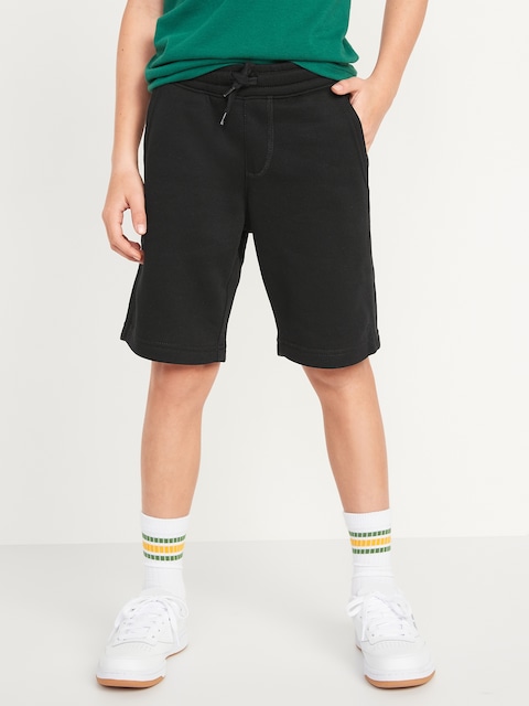 Short de jogging sans pli en molleton pour Garçon (au genou)