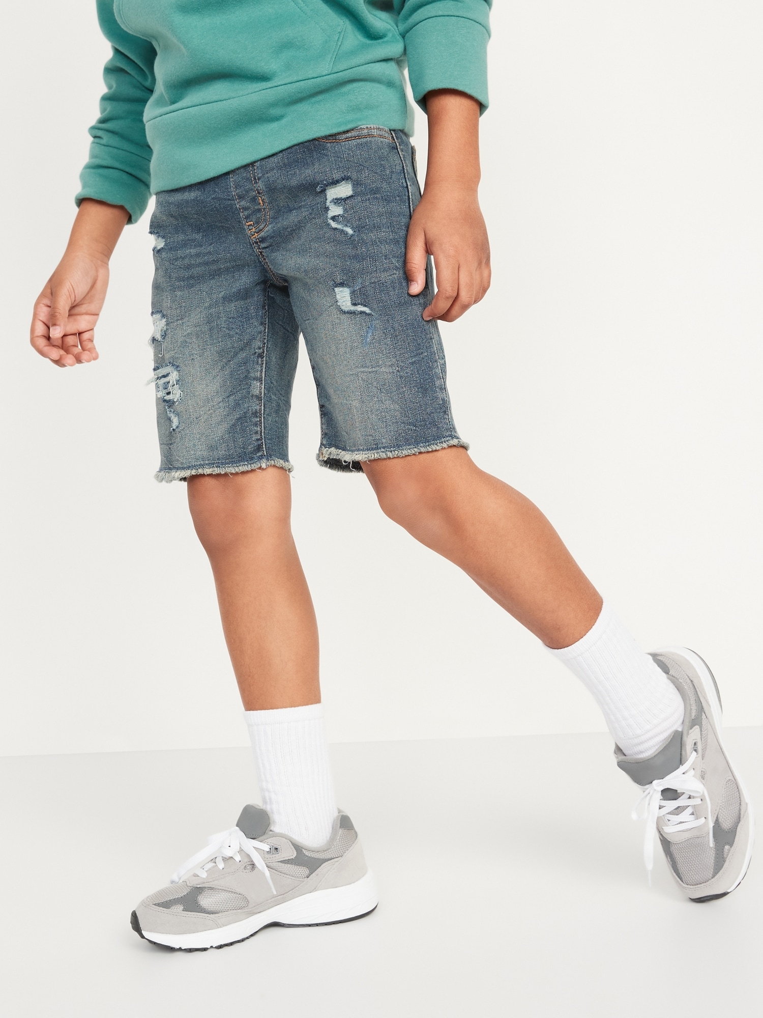 Flex Stretchy Jean Short (Light Wash)