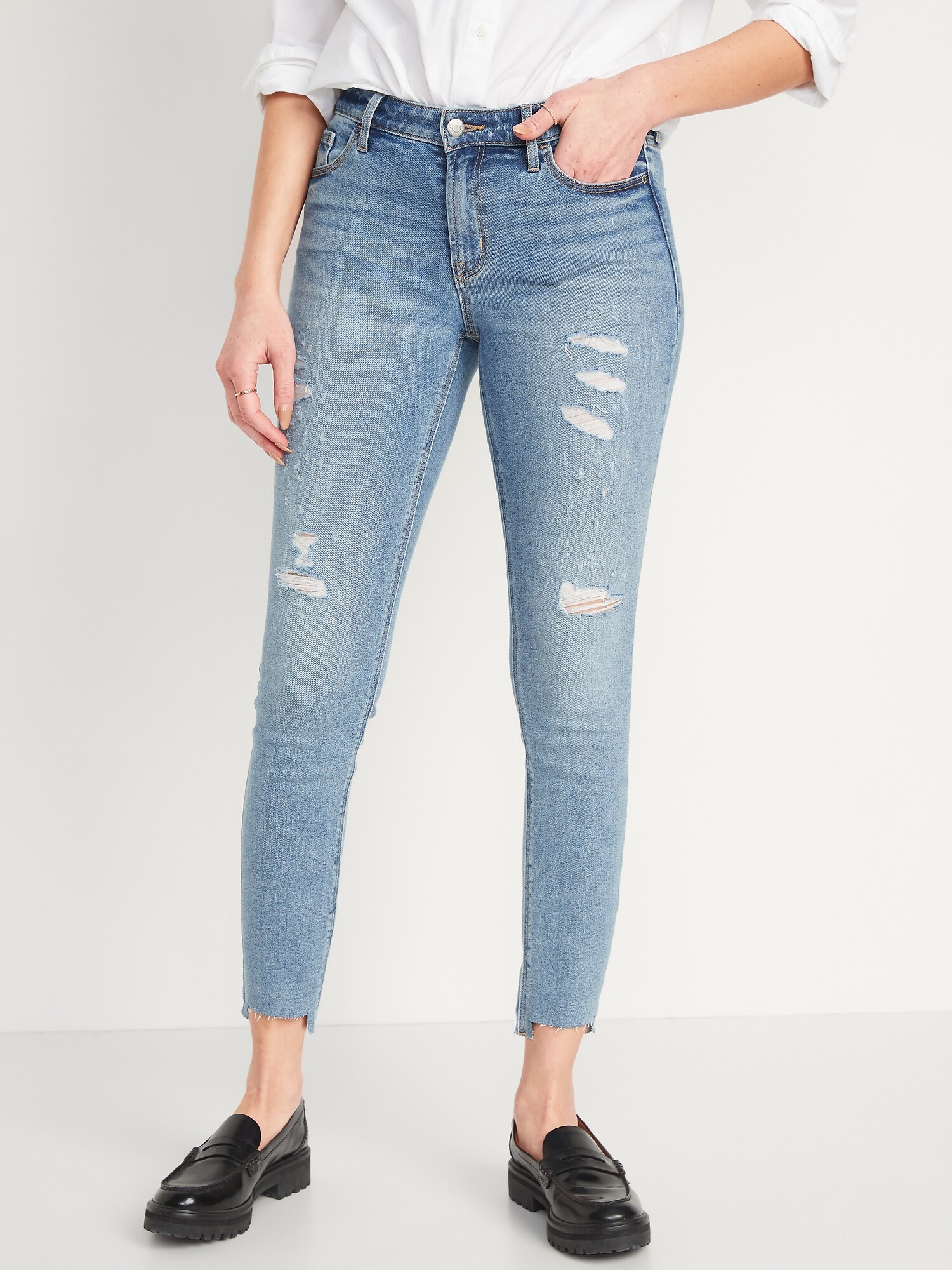 Mid-Rise Rockstar Super Skinny Ripped 