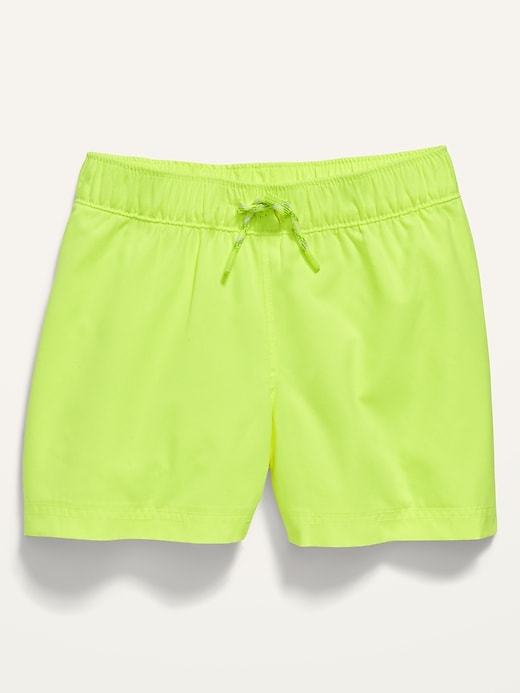 View large product image 1 of 2. Functional-Drawstring Swim Trunks for Baby