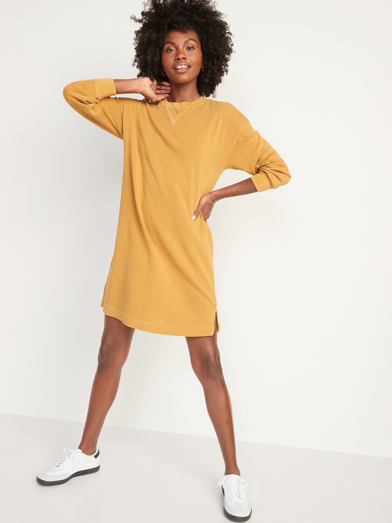 old navy long sleeve shift dress