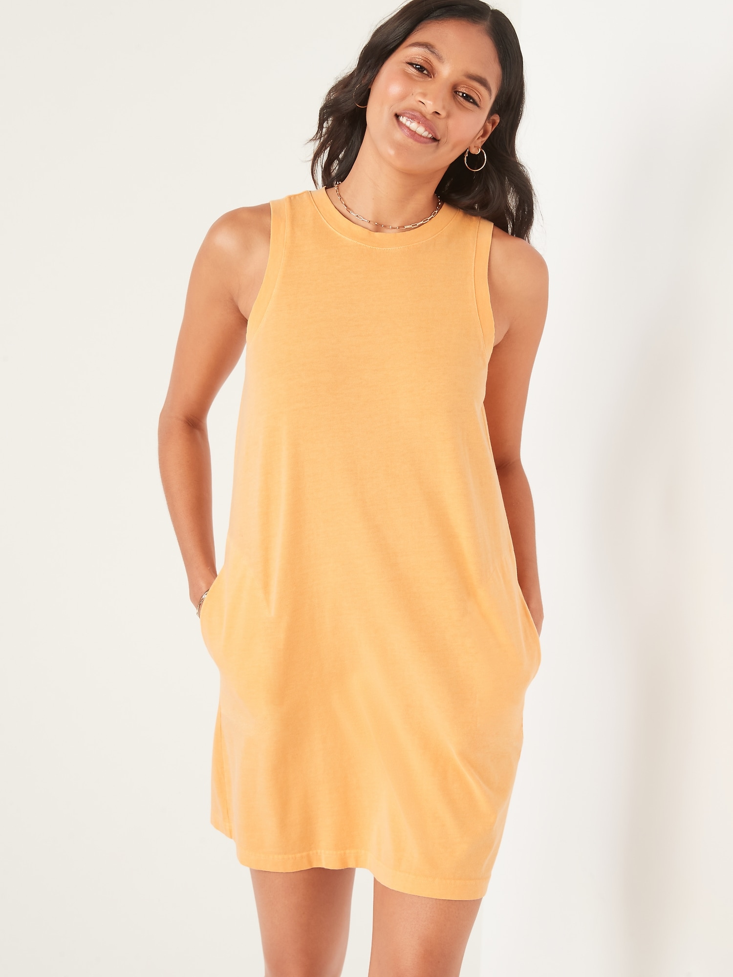 t shirt sleeveless dress