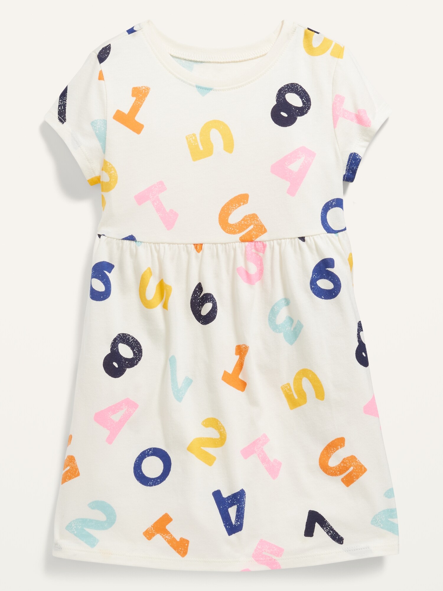Jersey-Knit Short-Sleeve Dress for Toddler Girls | Old Navy