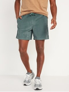Relaxed Corduroy Jogger Shorts for Men -- 5.5-inch inseam