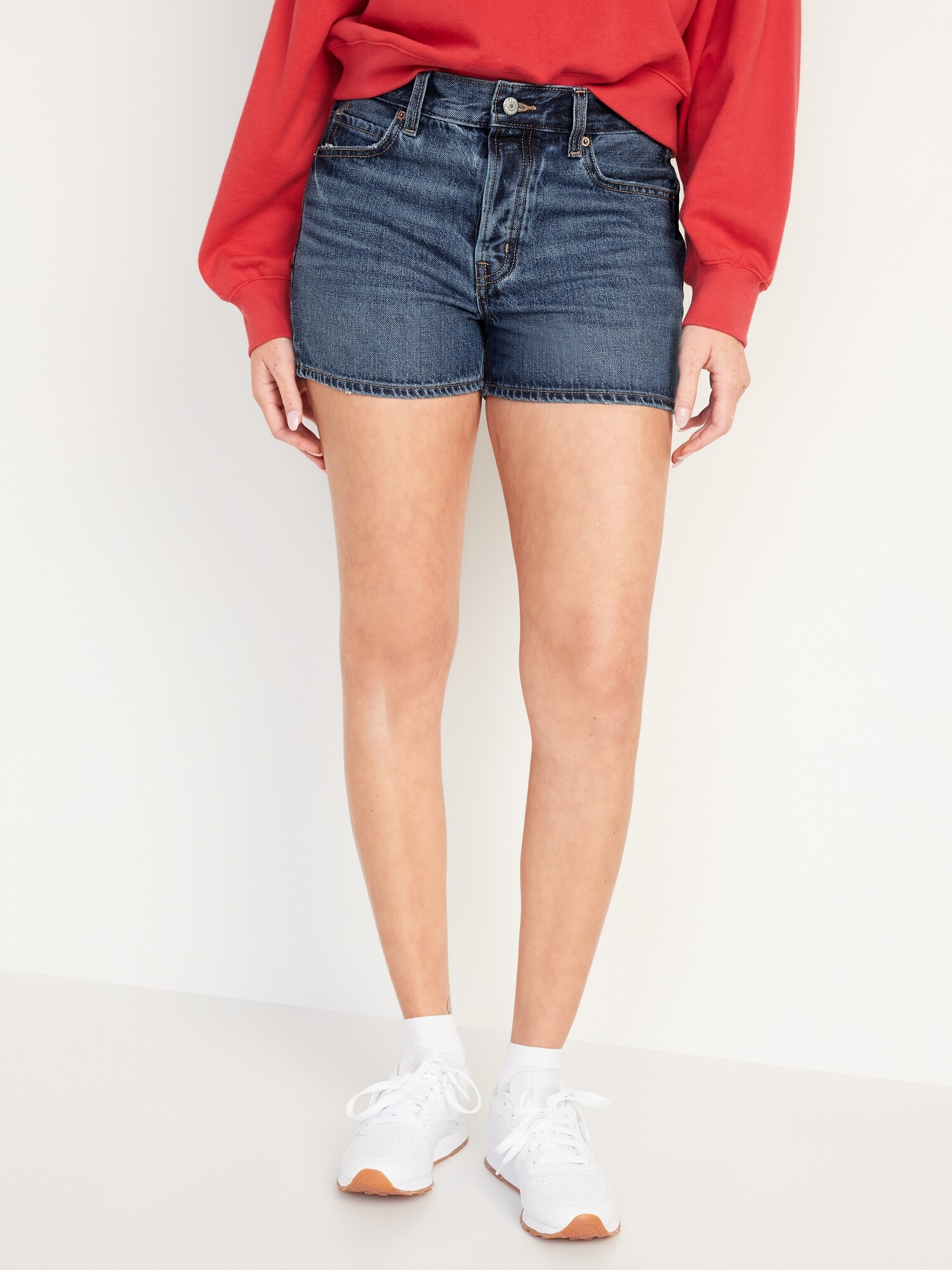 Non-Stretch Jean Shorts for Women 