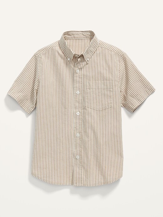 Printed Built-In Flex Short-Sleeve Shirt for Boys