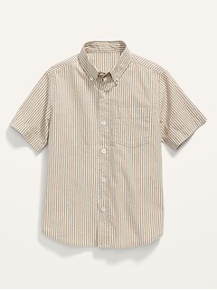 Printed Built-In Flex Short-Sleeve Shirt for Boys