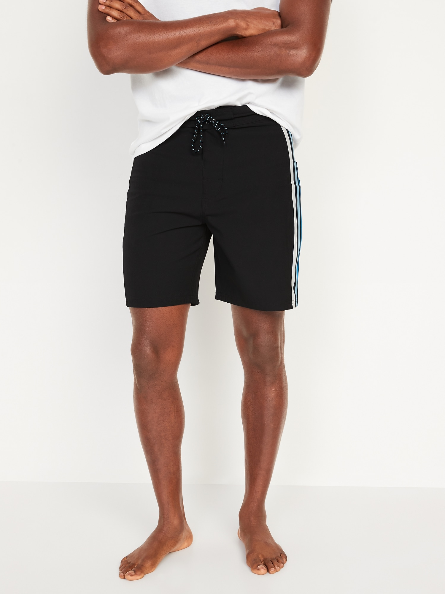 BuiltIn Flex SideStripe Board Shorts for Men 8inch inseam Old Navy