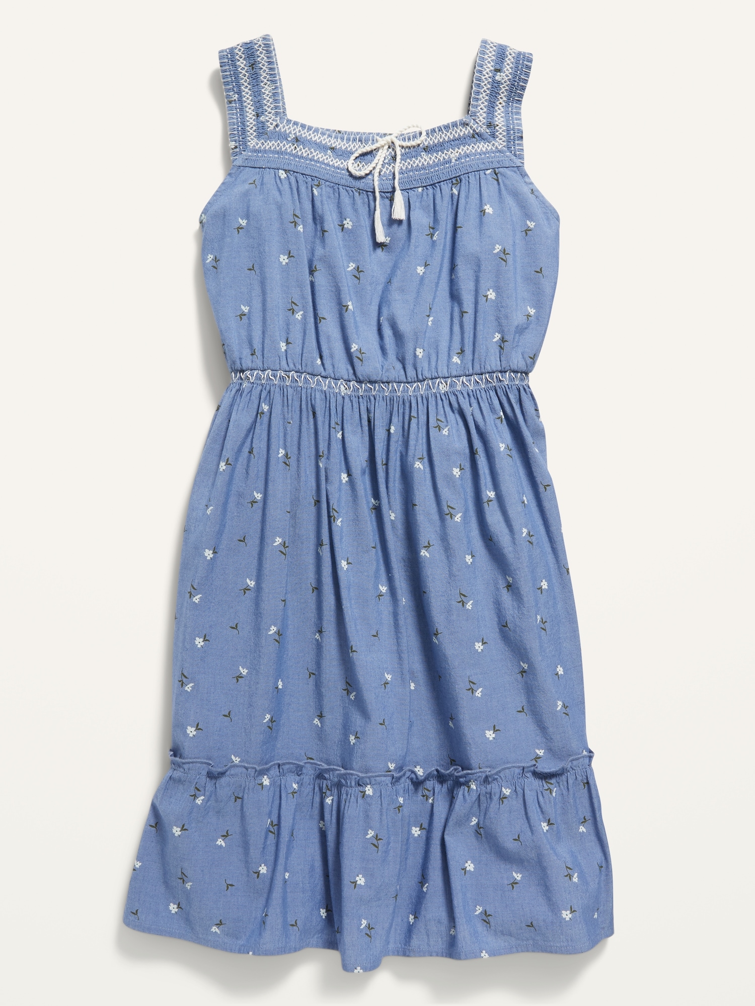 Sleeveless Printed Cinched-Waist Dress for Girls | Old Navy