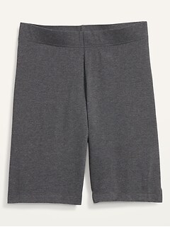 High-Waisted Long Biker Shorts for Women -- 8-inch inseam