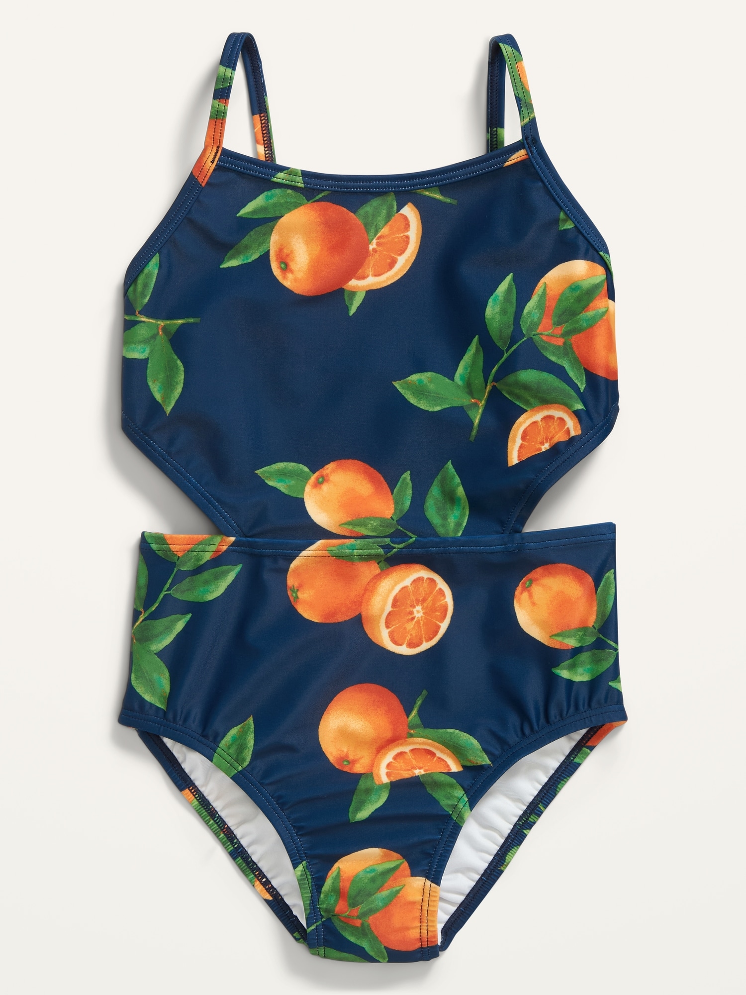 Patterned CutOutWaist OnePiece Swimsuit for Girls Old Navy