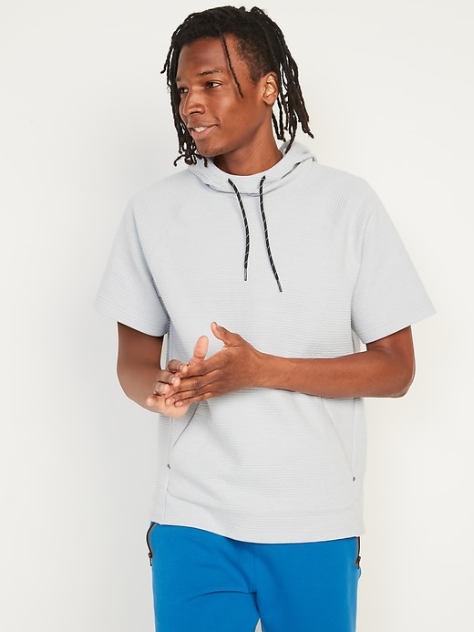 Pullover hoodie clearance short sleeve