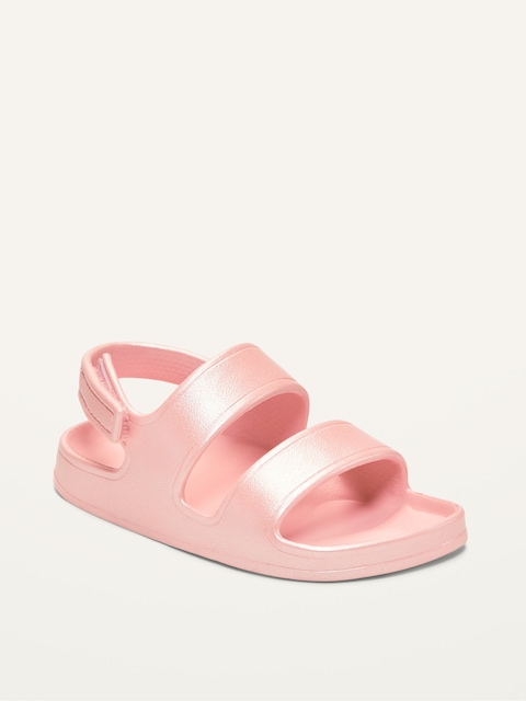 Unisex EVA Double-Strap Sandals for Toddler (Partially Plant-Based) - Pink Trance