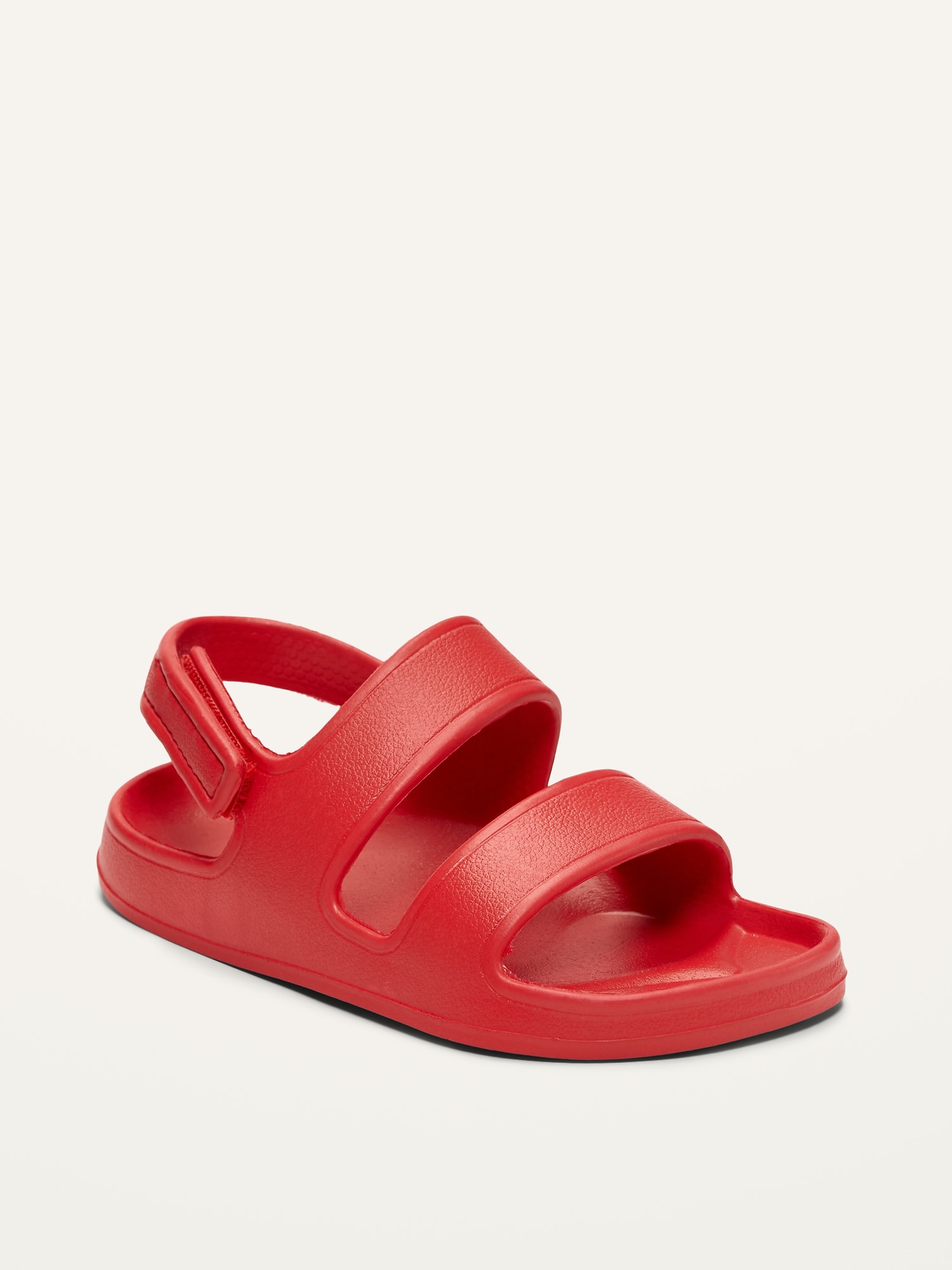 Rubber double store strap sandals