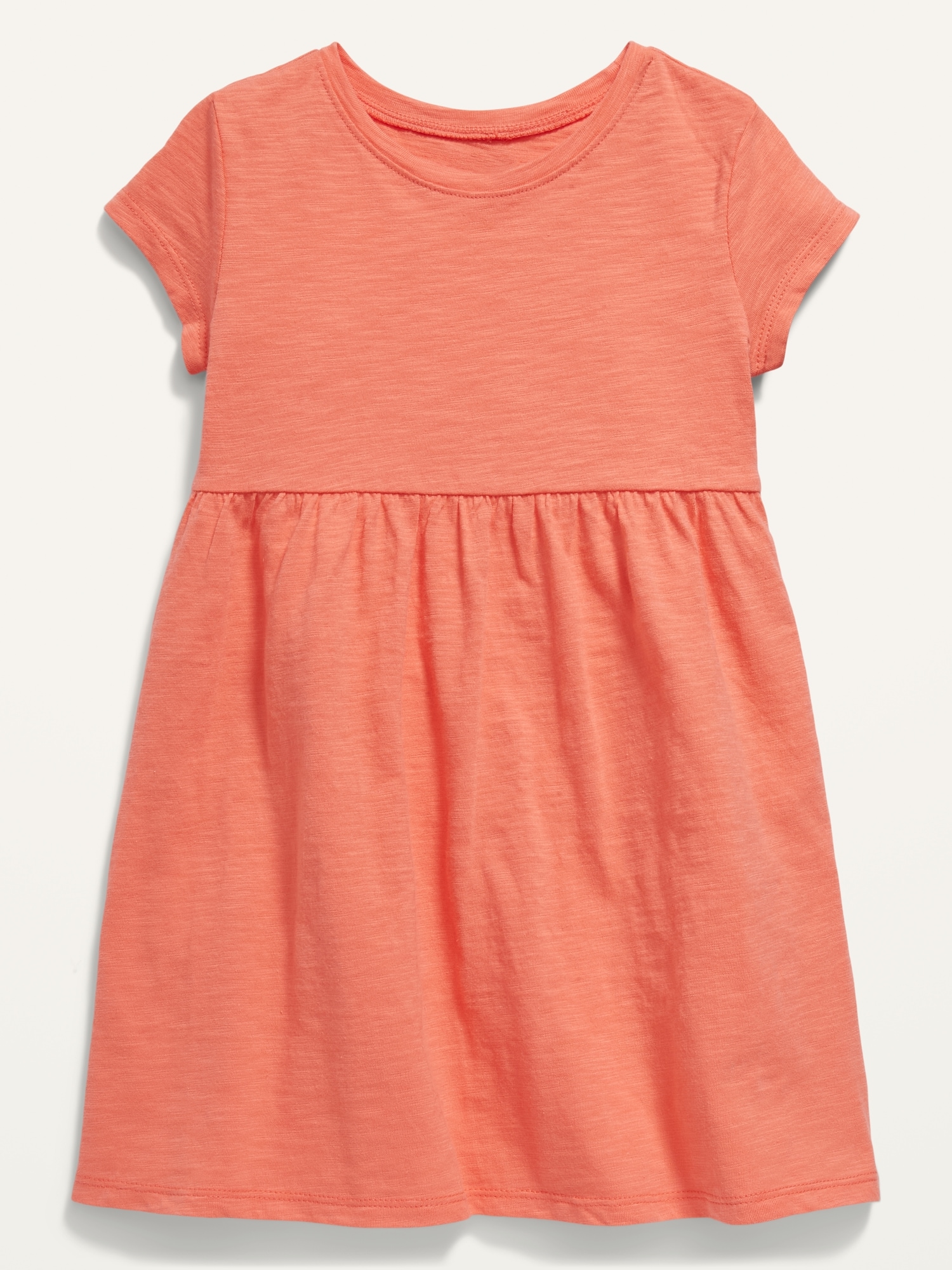 Old Navy Jersey-Knit Fit & Flare Dress for Toddler Girls orange. 1