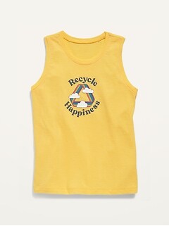 Sleeveless Graphic Tank Top for Girls