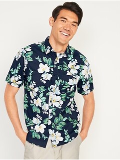Flex Printed Short-Sleeve Shirt for Men 