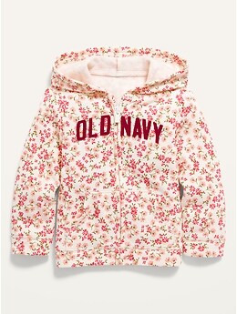 Teddy Fleece Zip-Up in Fresh-Cut Floral Navy