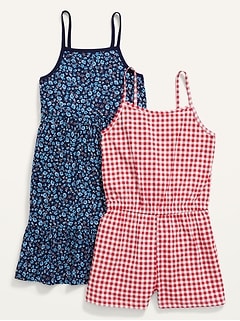 Combinaison-short et robe-camisole à imprimé pour Fille (paquet de 2)