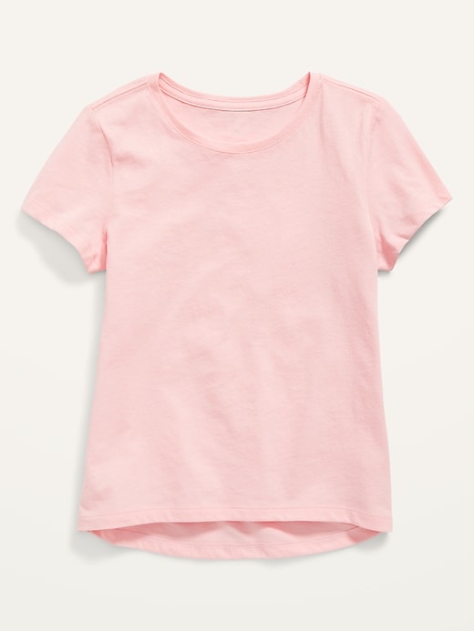 Voir une image plus grande du produit 1 de 1. T-shirt ultra-doux uni à manches courtes pour Fille